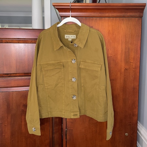 Ava & Viv Jackets & Blazers - NWT AVA & VIV Button Jacket